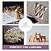 Basswood Carving Blocks Large 4x4x2 inch Wood Blanks DIY Wood Signs for Crafts by Craftiff