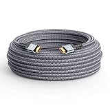 ⚡【Spitzentechnologie -- 8K@60HZ HDMI Kabel】Dieses 8K HDMI Kabel 15M verwendet die neueste Technologie und ist mit 8K@60Hz und 4K@120Hz kompatibel, um jedes Partikel übersichtlich darzustellen und jede Signalquelle genau zu verarbeiten. Mit der einzigartigen dynamischen HDR- und 12-Bit-Farbverarbeitungstechnologie von 8K HDMI hat jedes Bild in jeder Szene mehr ideale Tiefe, Helligkeit, Details, Kontrast und einen breiteren Farbraum.