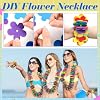 Wettarn 24 Pcs Hawaiian Lei Making Craft Kit Makes Foam Flower Necklace VBS Vacation Bible EVA Flowers Foam Luau Crafts DIY Floral for Luau Tropical Party Decoration (Flower) #2