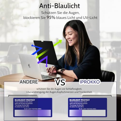 Filtro de privacidad magnético de 4 vías de alta precisión para MacBook Air de 13,6" 4