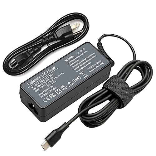 45W USB C Laptop Charger for Lenovo Yoga C930 C940 720 730 730 720-13IKB 730-13ikb 910-13 910-13IKB Chromebook c330 S330 100e ThinkPad X1 X380 T480 T480s E480 4x20m26268 GX20M33579 Type C Power Supply