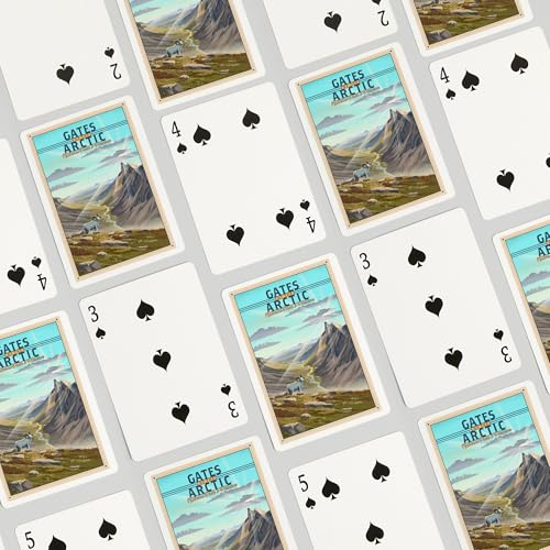 Baraja de cartas póker Gates of the Arctic Alaska miniatura 4