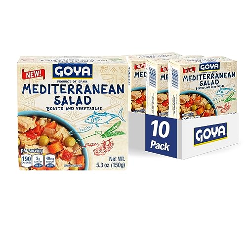 Goya Foods Mediterranean Bonito and Vegetables Salad, 5.30 Ounce (Pack