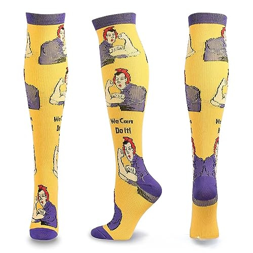 Animal Rainbow Athletic Socks Autumn and Winter overKnee Sports Socks Cartoon Compression Stockings (s/m,6pairs)4