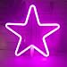 Neon Light,LED Star Sign Shaped Decor Light,Wall Decor for Christmas,Birthday Party,Kids Room, Living Room, Wedding Party Decor (Purple Pink)