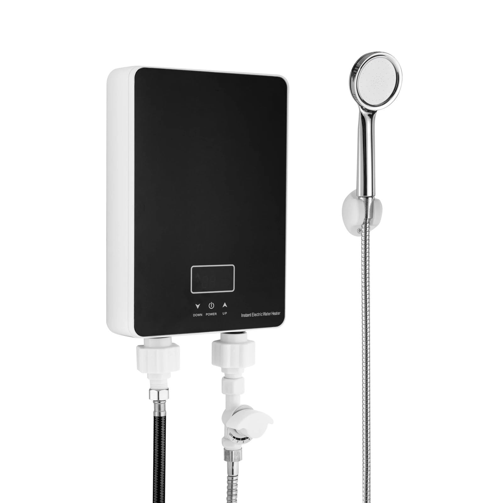 Calentador de agua eléctrico instantáneo 6000 W, mini calentador bajo fregadero, sin tanque,Premium a prueba de fugas