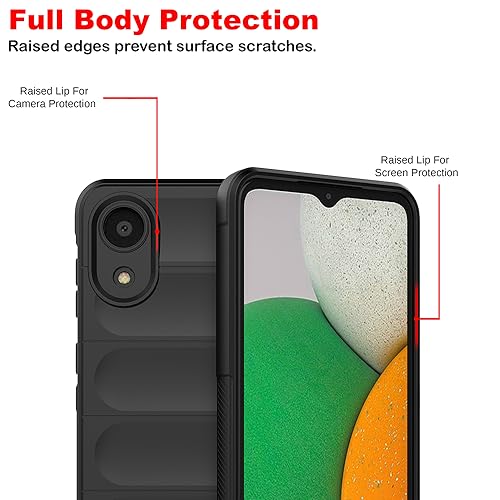 Image of Amazon Brand- Solimo Mobile Cover for Samsung Galaxy A03 Core 4G | Full Camera Protection | Liquid Silicon Case | Flexible Bumper Case for Samsung Galaxy A03 Core 4G (Black)