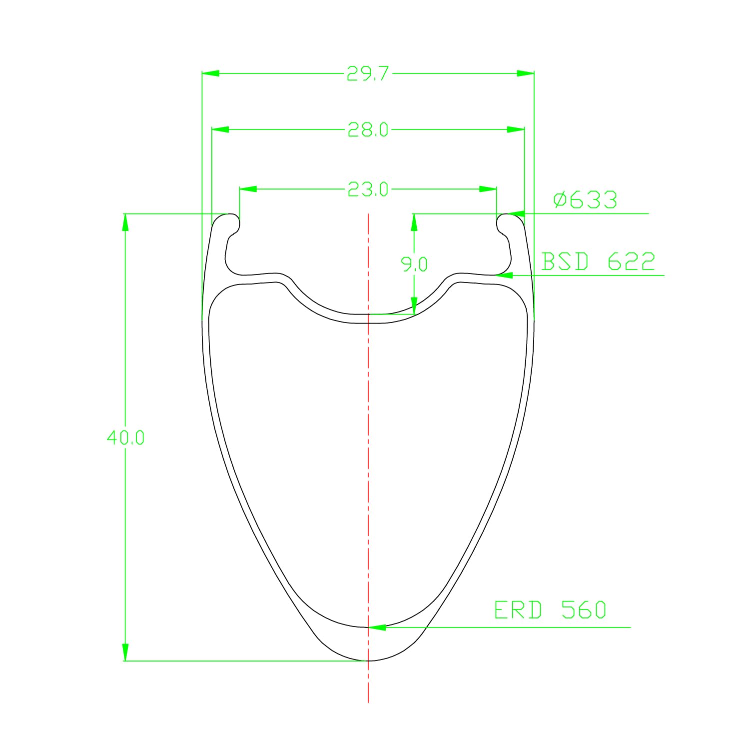 ICAN FL40Ⅱ 1212g Coppia ruote per bici da corsa, disco in carbonio, larghezza interna 23 mm, cerchi a U/V, mozzo con sistema a cricchetto 700C 36T(compatibile con ruota libera HG da strada, FL40Ⅱ）
