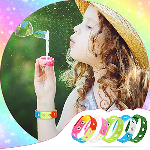 Image of MTLEE 12 Pieces Silicone Charm Rubber Bracelets Silicone Wristbands Adjustable Bracelets with Holes for Shoe Charm Girls Boys Birthday Party Award