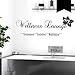 Produktbild WANDKINGS Wandtattoo Wellness Lounge 50 x 17 cm schwarz - erhältlich in 33 Farben