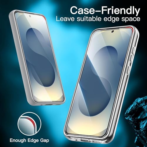 Image of Uyiton SHILD (Pack of 2) Tempered Glass Screen Protector for Samsung Galaxy S25 (6.2) | HD Clarity | 9H Hardness | Fingerprint Sensor Compatible | Anti-Scratch | Case Friendly | Easy Installation