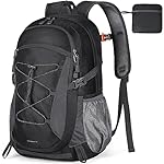 RAINSMORE Mochila plegable de Senderismo 40 Litros...: 【Impermeable y Durable】Hecho de ripstop de alta calidad y tejido de poliéster impermeable. Con sólo 1,1 libras, esta mochila senderismo ofrece resistencia y un rendimiento duradero con un peso mínimo. Cuenta con cremalleras SBS bidireccionales para m...