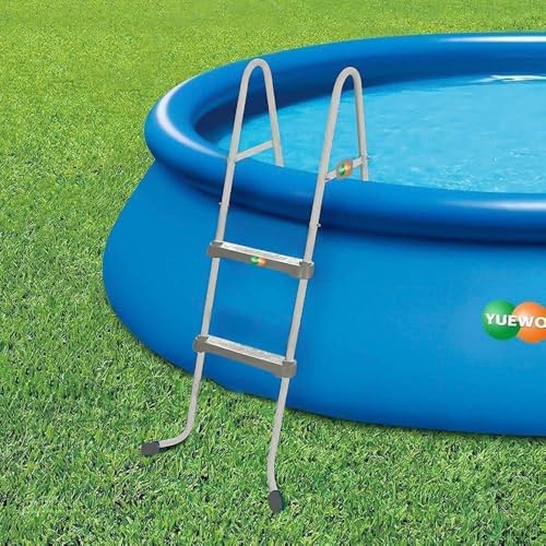 Escalera para piscina 2 pasos con marco de acero miniatura 2