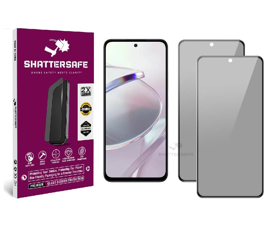 Image of Anti-Spy Privacy Tempered Glass Compatible For Nothing Phone 2 [Pack of 1]. 9H Hardness, Anti-Scratch, Edge-to-Edge Protection With Easy Installation Kit & Case Friendly Fit.