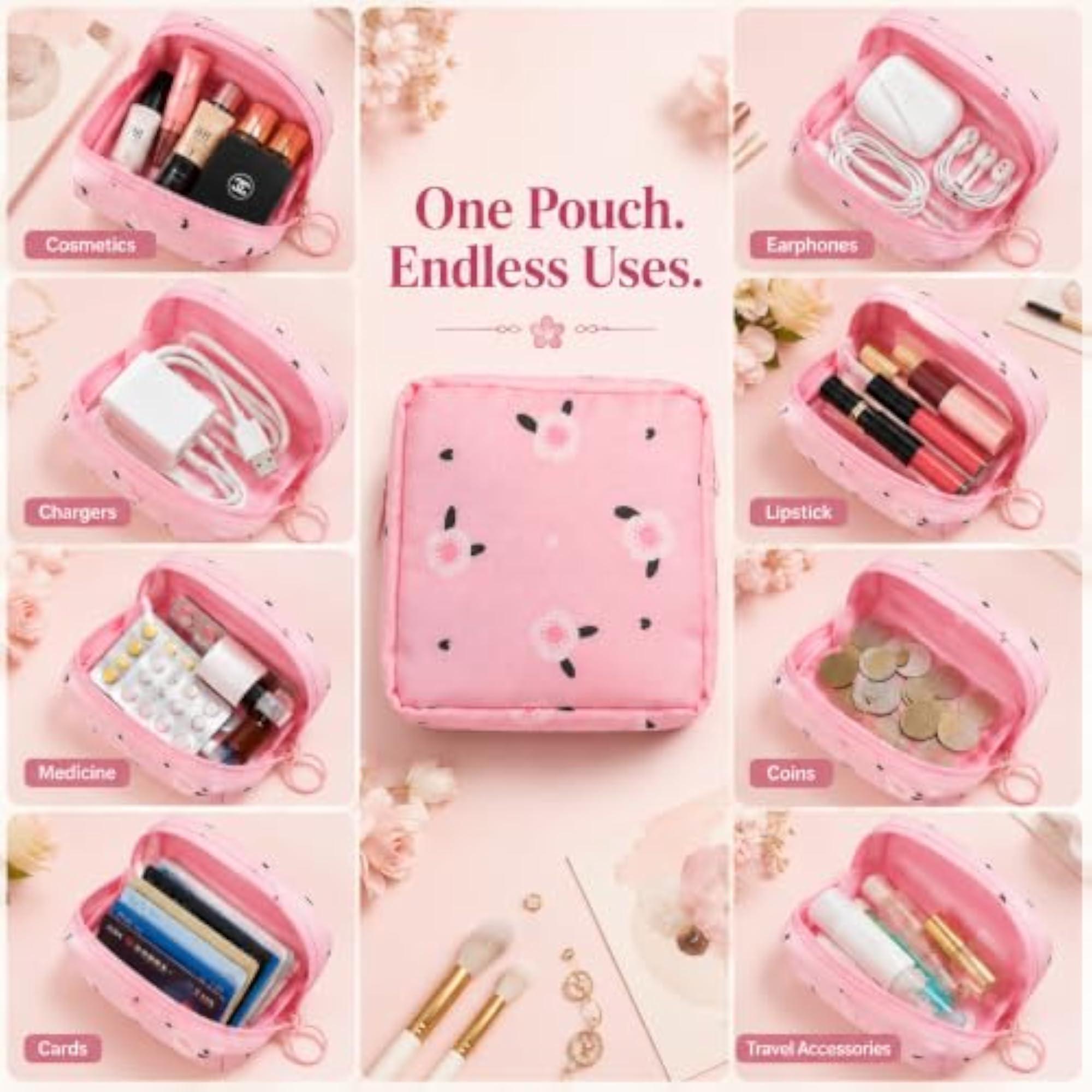 4 Pcs Sanitary Pad Storage Bag for Women