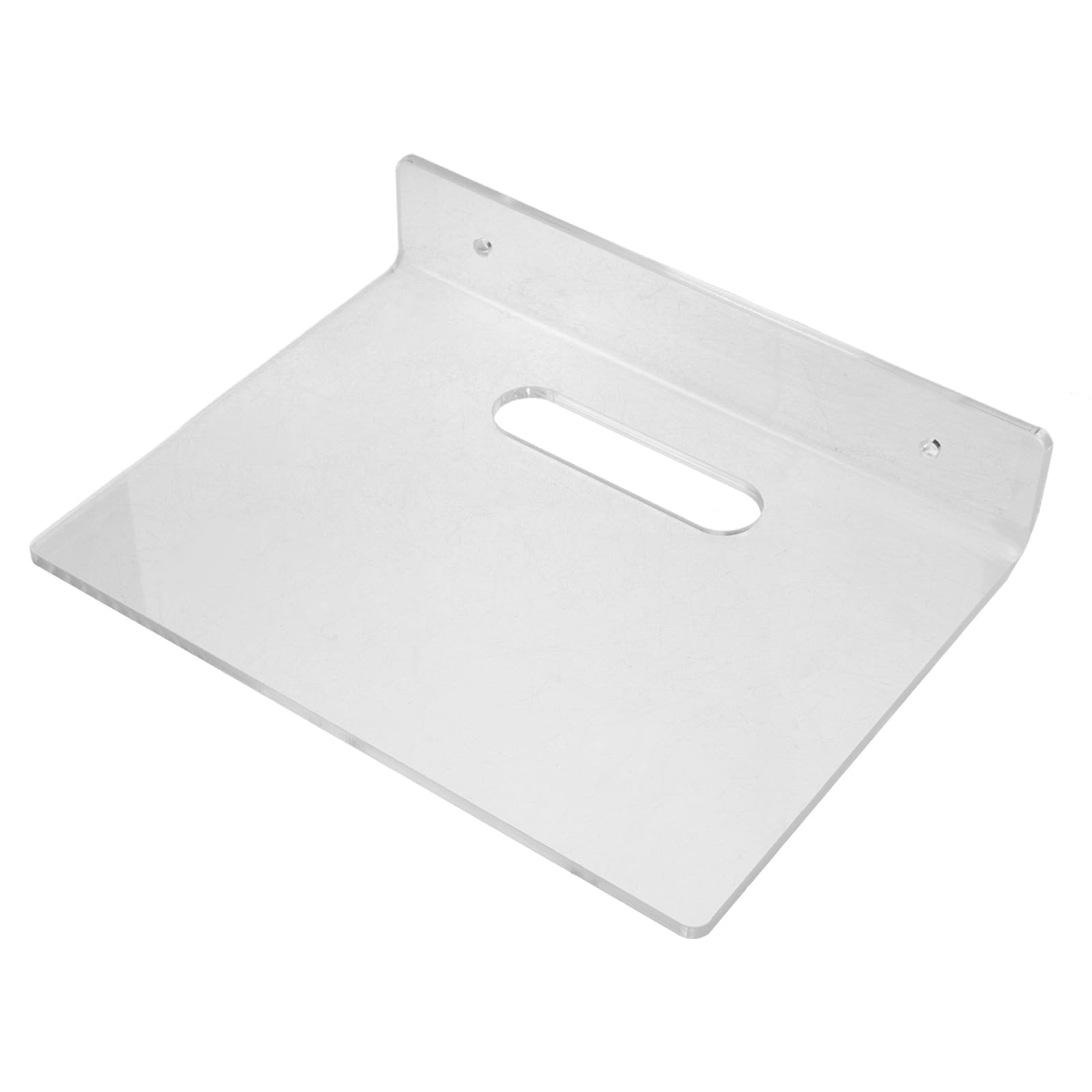 Estantes flotantes de pared de acrílico invisible pack de repisas en L con pasacables