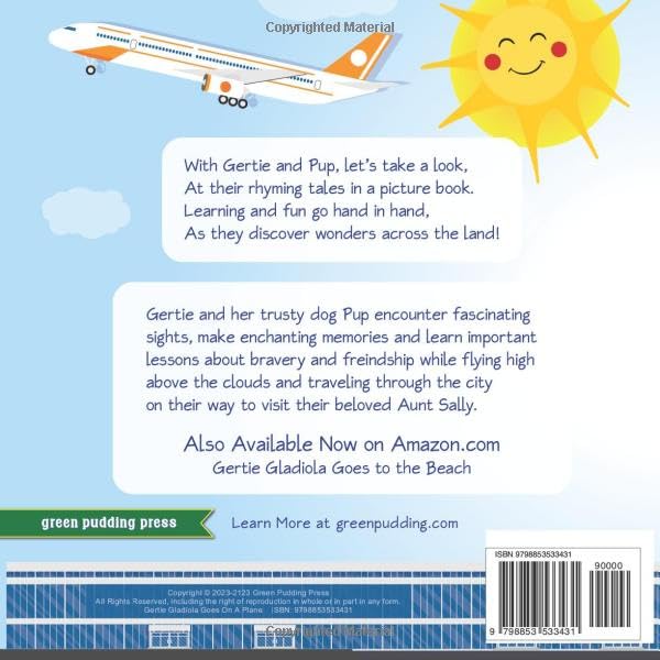 Miniatura 2 de Gertie Gladiola Goes on a Plane A rhyming story about bravery and the power of positivity