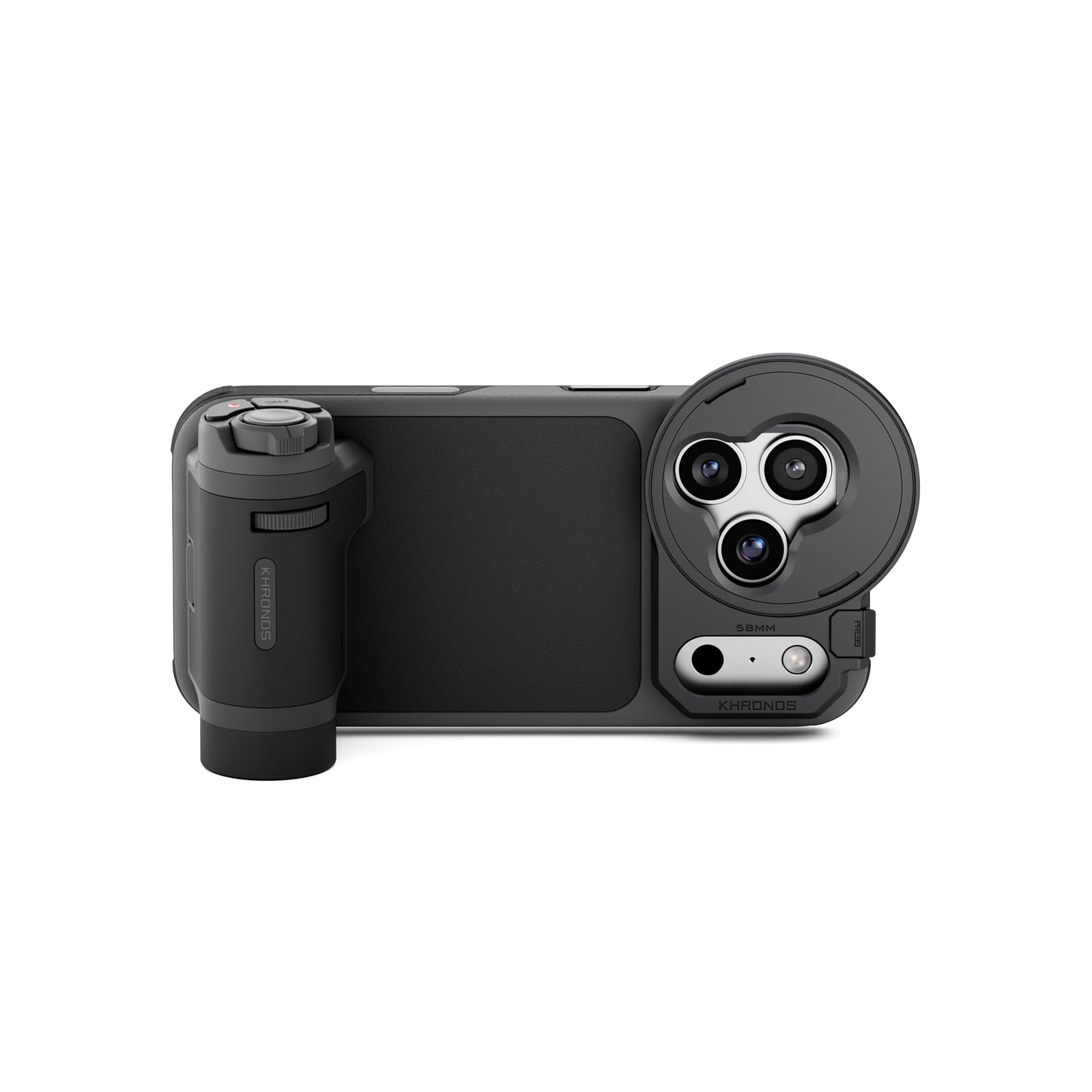 TILTA Khronos iPhone 17 Pro Case Lite Handheld-Kit, Telefonkäfig kompatibel mit iPhone 17 Pro mit Lite-Steuergriff, Filterablage und magnetischer Rückplatte, Schwarz TKL-IP17-PA-B