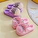Toddler Slippers Girls Boys Soft Sole Non Slip Socks Slippers First Walking Shoes Fleece Fluff ?All Slipper (Purple, 6.5 Infant)
