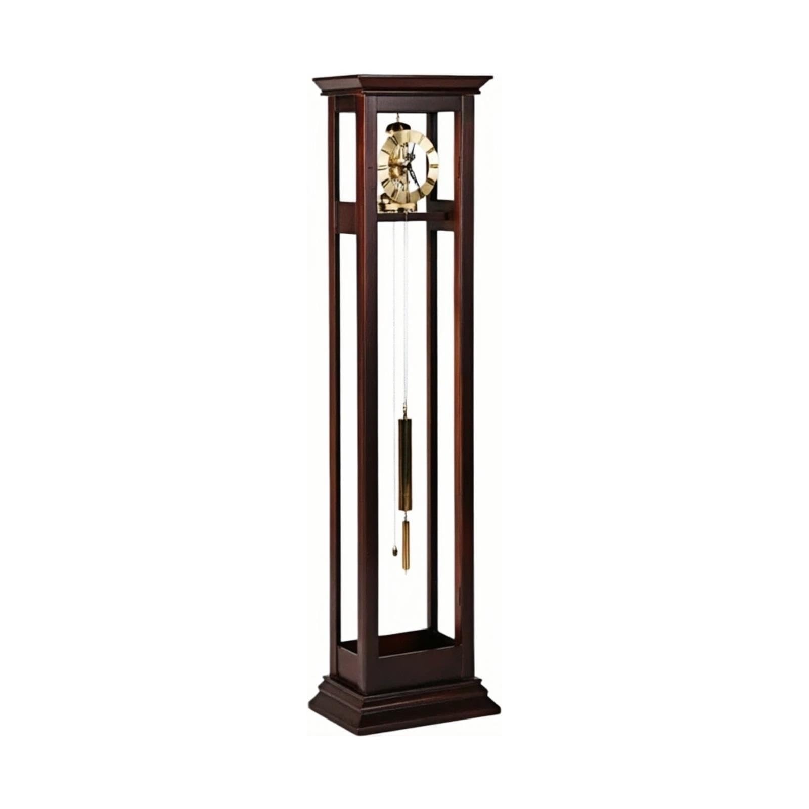 Reloj de abuelo Péndulo mecánico de piso de reloj de pie de madera