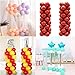 Balloon Column Kit Base Stand,2 Set Ballon Arch Kits with Water Fillable Balloon Base and 50Pcs Balloon Rings for Holiday/Birthday Party/ Wedding/Event Decorations,Height:61 Inch
