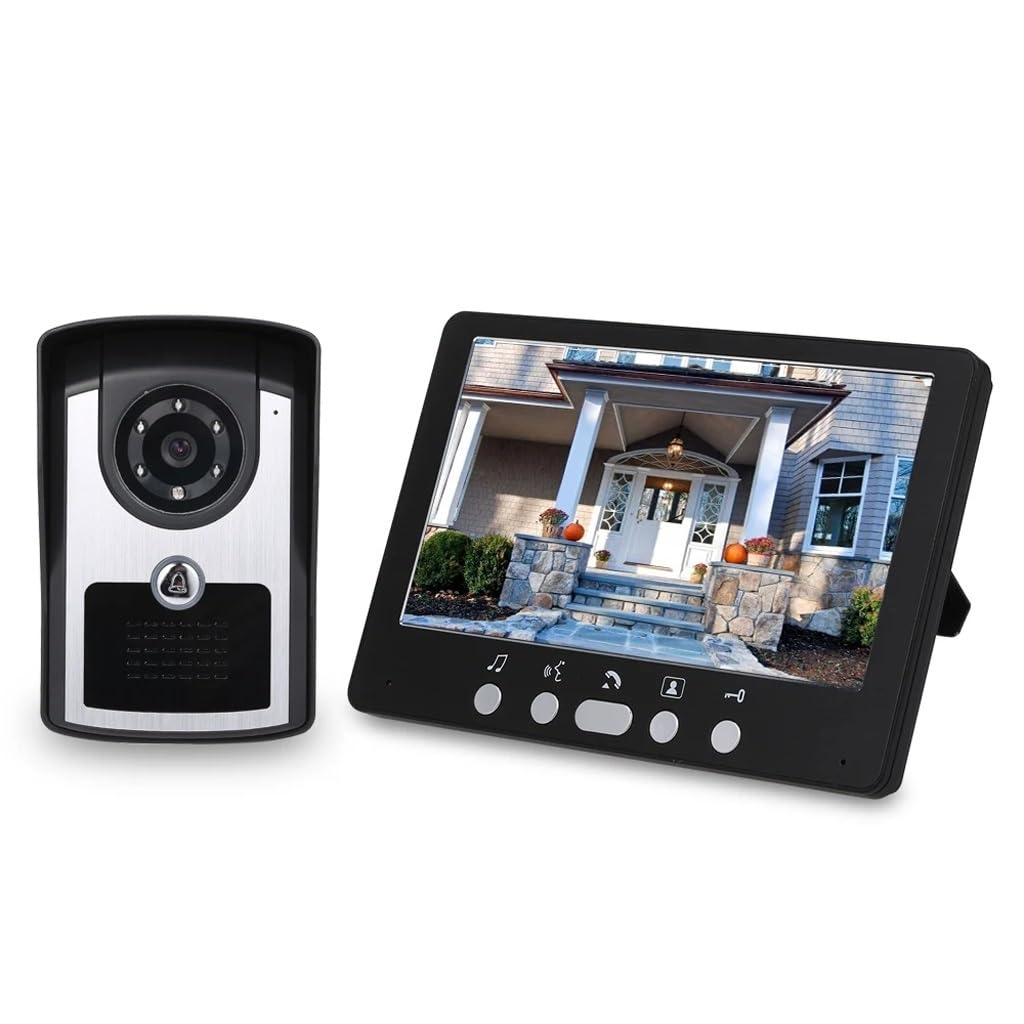 Mobygkfy D Camera Video Oor Phone Waterproof Color Oorbell Intercom System Ir Night Vision Wire