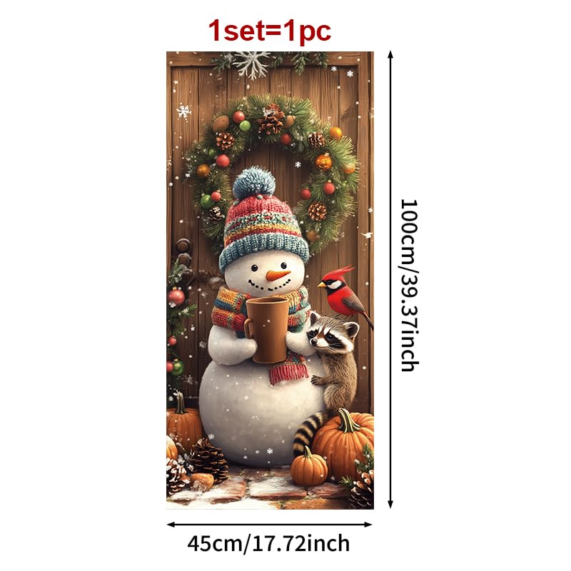 Vinilo Decorativo para Ventana Navideño con Muñeco de Nieve miniatura 3