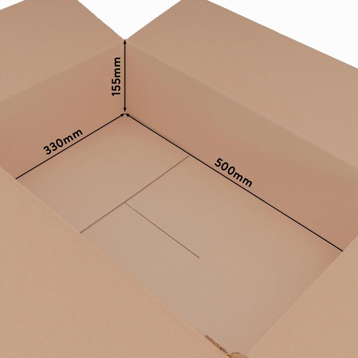 verpacking cartons 50 x 33 x 17,5 cm marron KK-99 à simple cannelure – boite postale carton pour marchandises de taille moyenne (50 pièces)