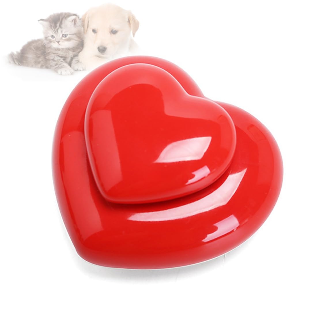 pet ashes urn, Cat Dog Keepsake Urn, Pet Urns, Cremation Box, Handicrafted Ceramic Souvenir