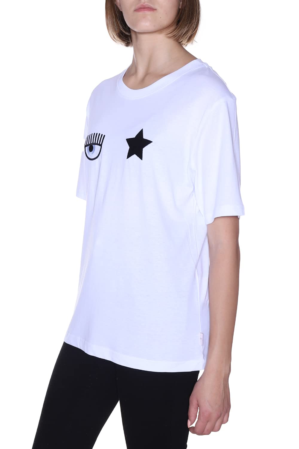 CHIARA FERRAGNI T-Shirt Donna Bianco Ottico 71CBHT01CJC0T 003 L