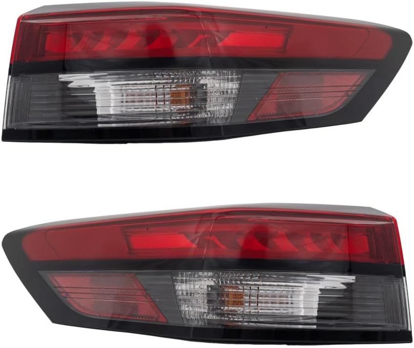 KarParts360 For Nissan Pathfinder 2022 2023 2024 Tail Light Assembly Driver Side | Outer | LED | Red And Clear Lens | With Bulbs | Replacement For NI2804126 | 26555-6TA0B