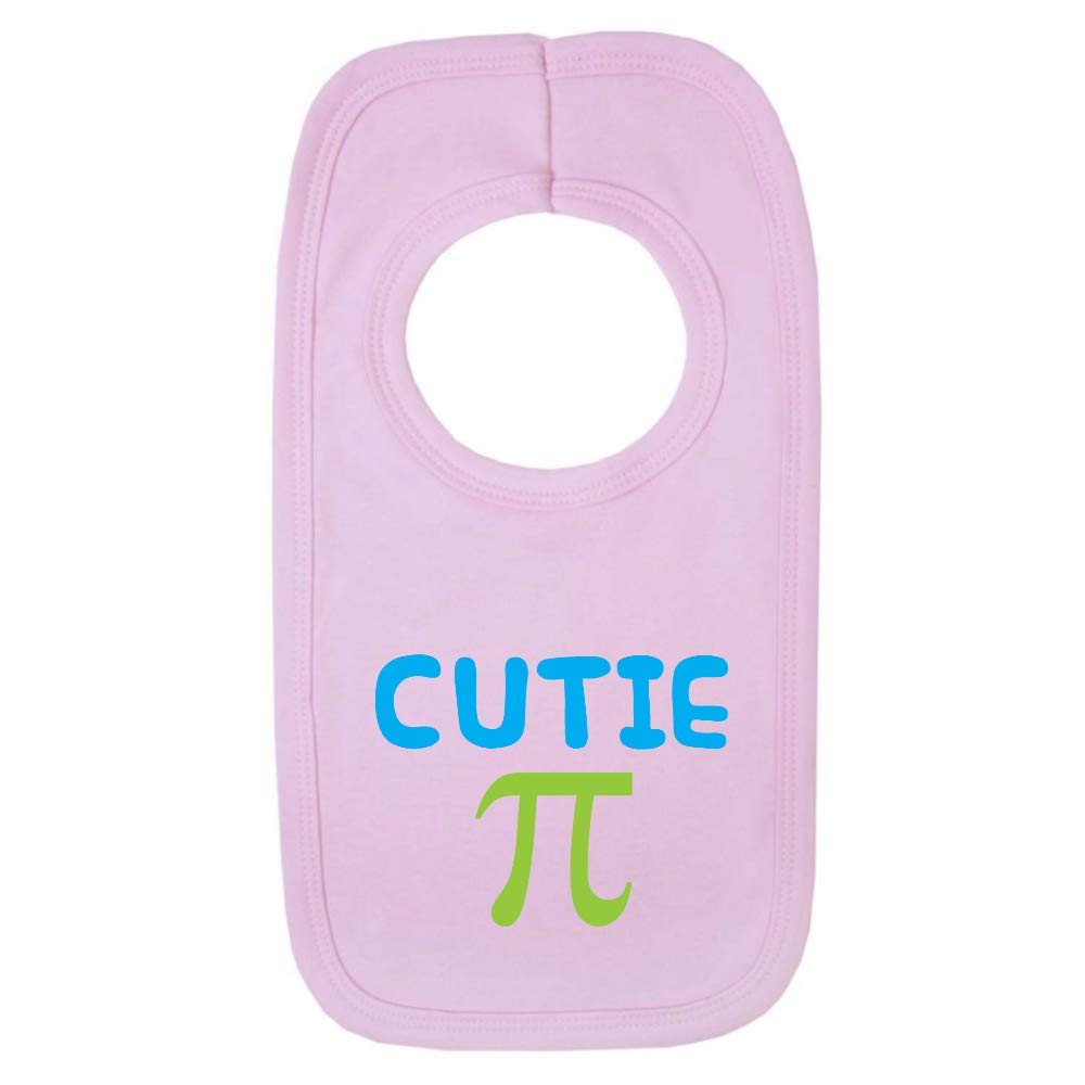 Kickass Tees Cutie Pie 1 Baby Bib One Size Pink Funny Cute Maths Teacher New Born Gift Shower