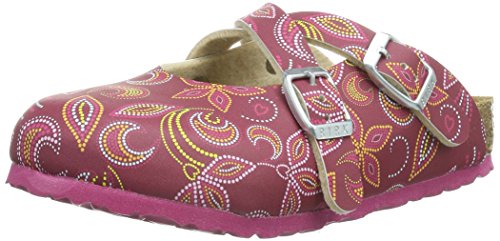 Birkenstock Girls Dorian Birko-Flor Floral Print Footbed Sandals Red 29