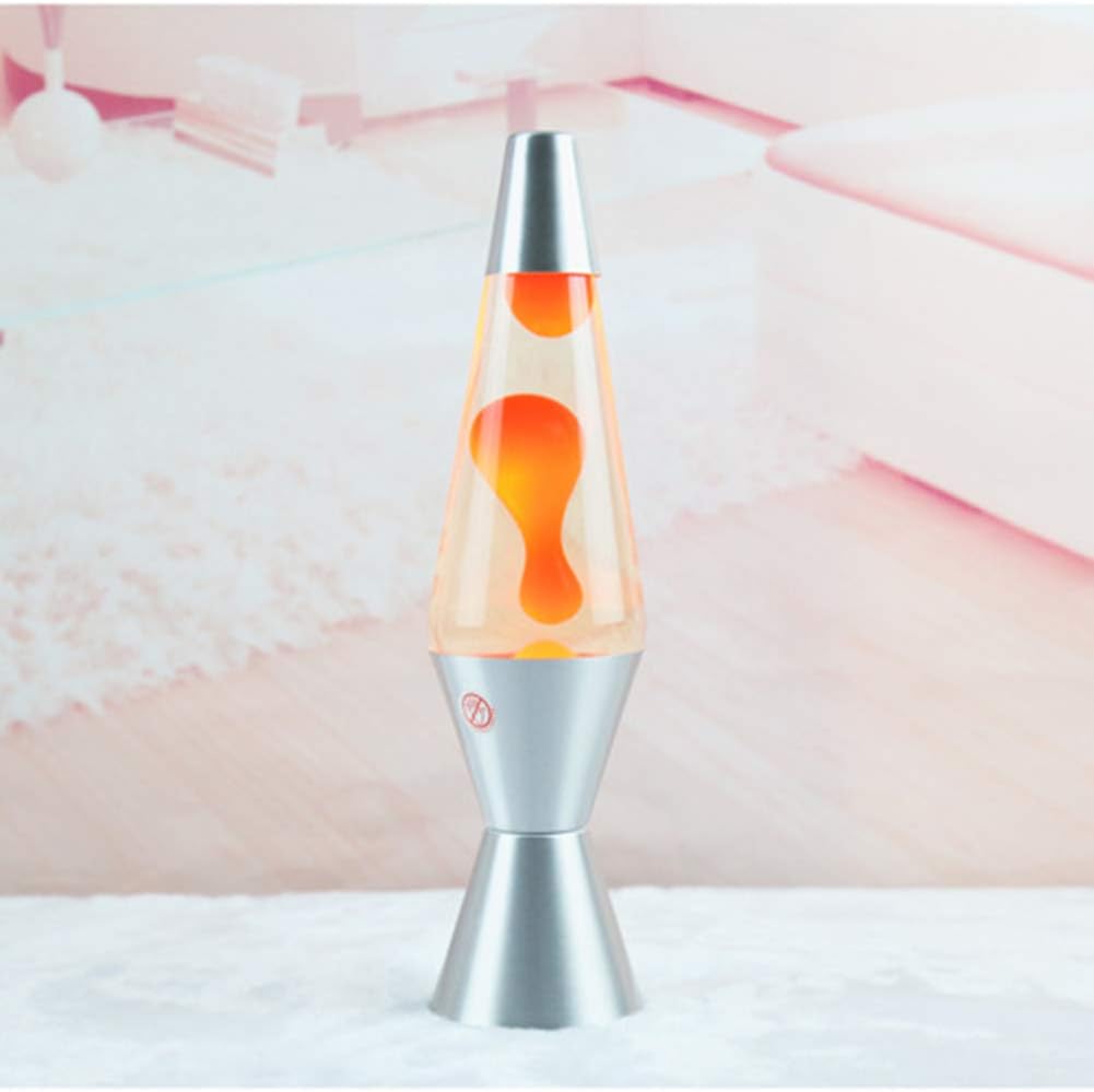 DAMAI Lava Aluminum Alloy LED Night Lamp - 14in,110-240V, Yellow