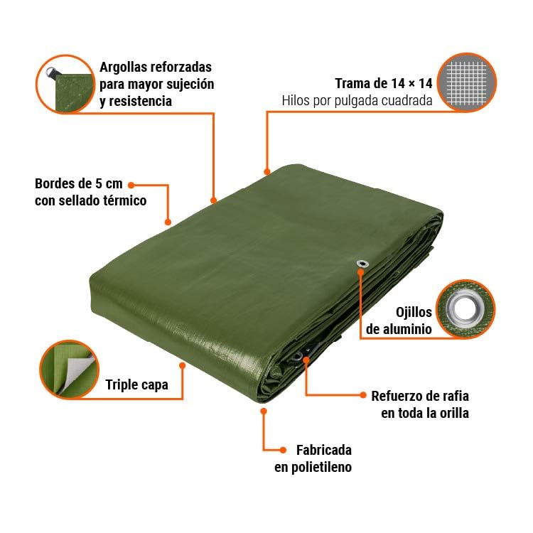 Lonas de rafia Truper 8 lonas de rafia truper marca Truper Expert (3)