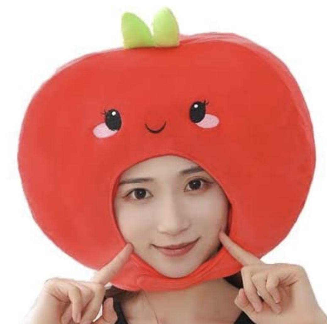 Amazon.co.jp: [スグ着] リンゴ 被り物 りんご 林檎 コスプレ 帽子 