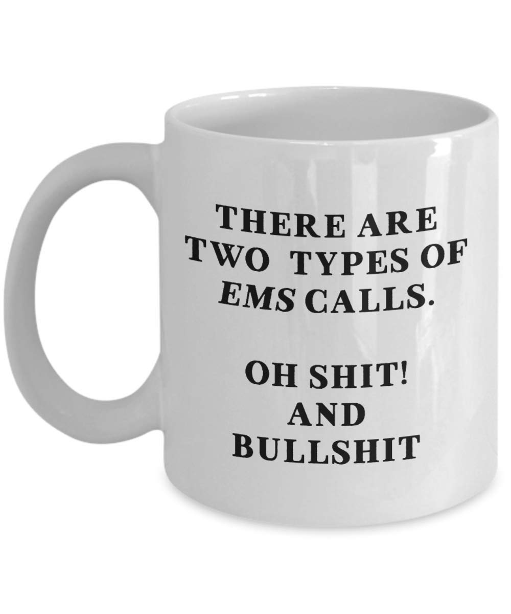 Funny Christmas Unique Gifts for EMTs — funny ceramic mug from ShopProudGifts