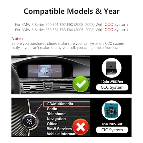 Radio con pantalla táctil 15.8" para BMW 3/5 Series E60/E61/E62/E92 miniatura 2