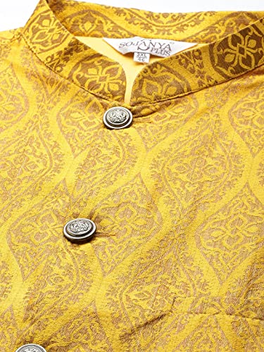 Image of SOJANYA Men Kurta Pyjama With Nehru Jacket