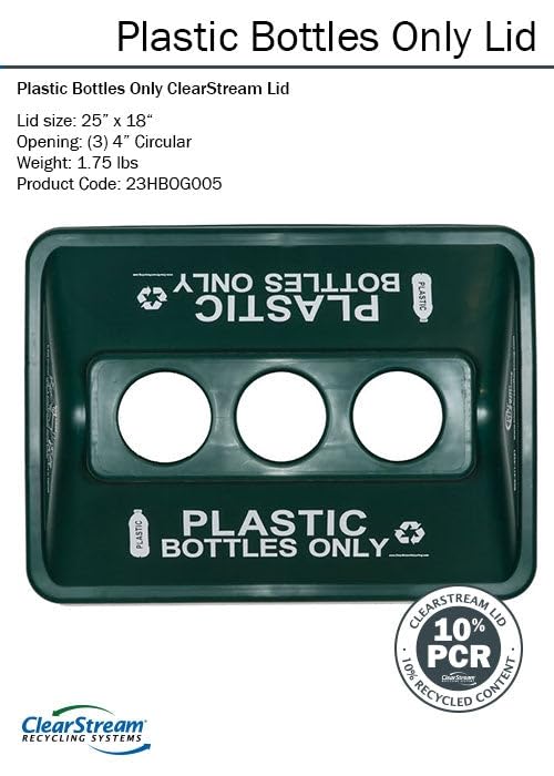 Zero Waste Event Trash and Recycling System | Portable Plastic Bottles Recycling | Great for Events, Festivals, Schools - Green