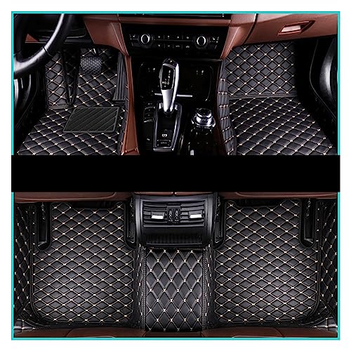 Tapis de sol pour Toyota Prius 2012-2017 sur mesure intérieur cuir noir et beige