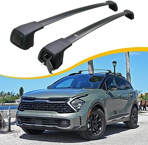 Roof Rack Cross Bars Fit for 2023-2026 Kia Sportage with Raised R...