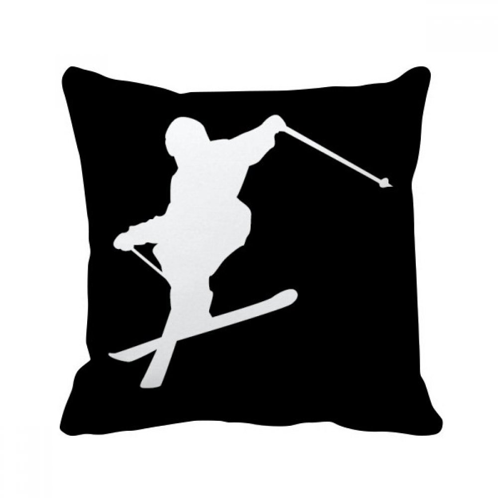 Housse de coussin skate noir motif sport pour salon urbain