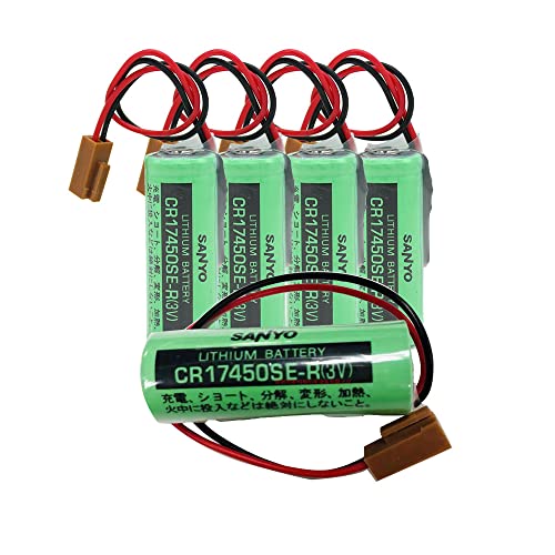 BAOBUTE 2PCS CR17450SE-R / A98L-0031-0012 3V 2500mah PLC Battery with Plug for FANUC 17*45.5mm - Thumbnail 7
