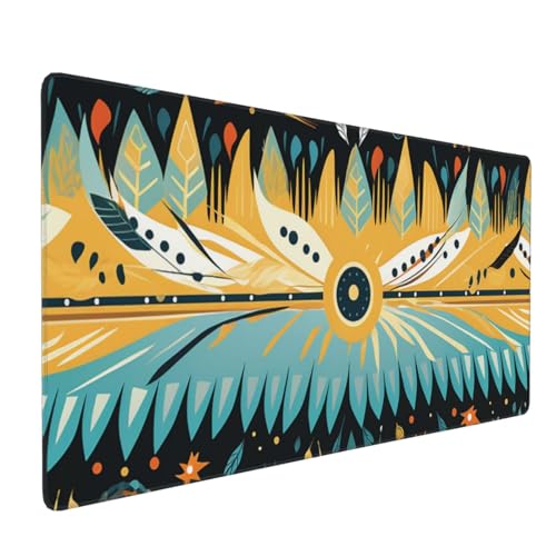 Tapis de souris lune et soleil XL pour embellir votre bureau à la maison