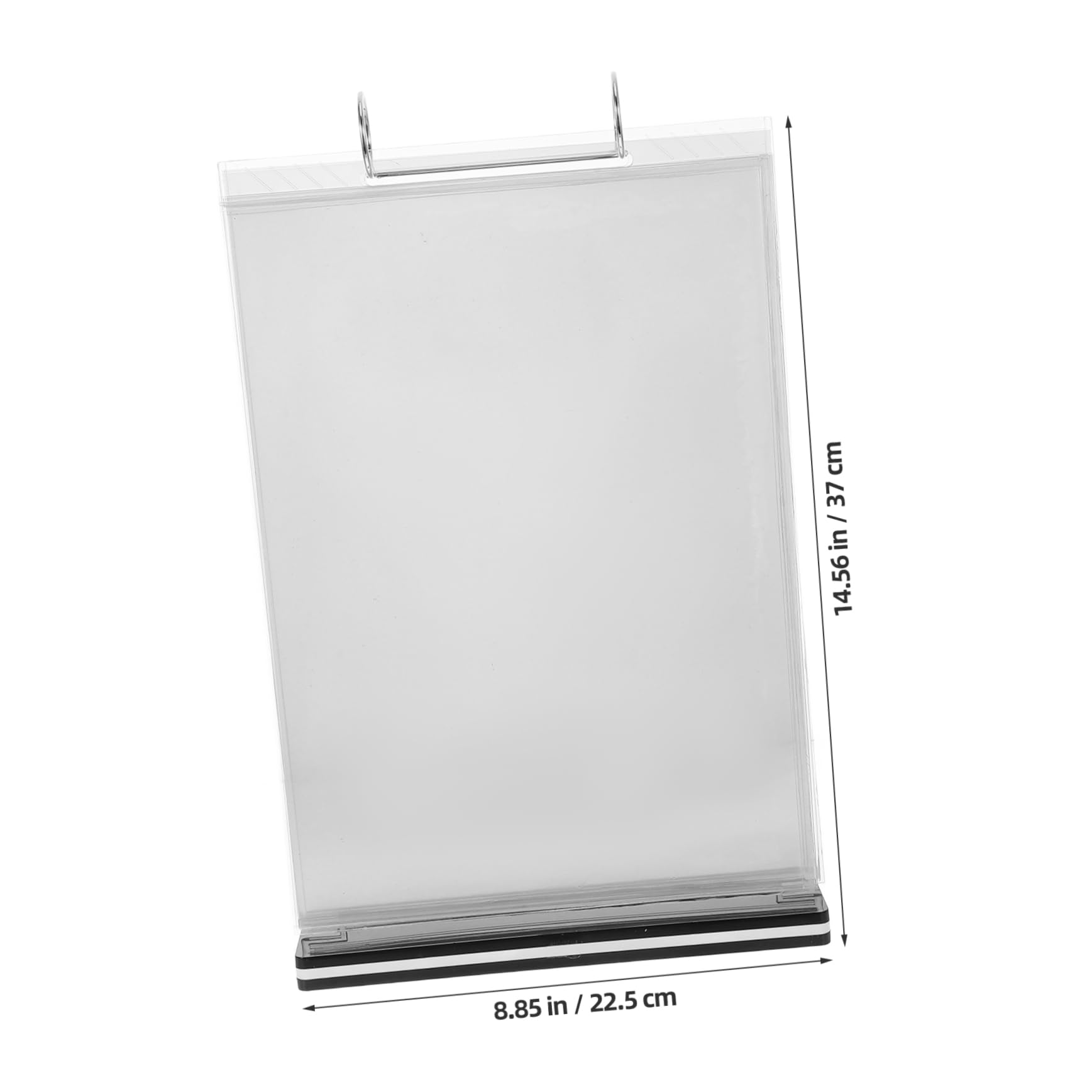 OSOLADY Tabletop Menu Flip Chart Double Sided Display Rack Desk Organizer Restaurant Sign Stand Outdoor Display Lightweight