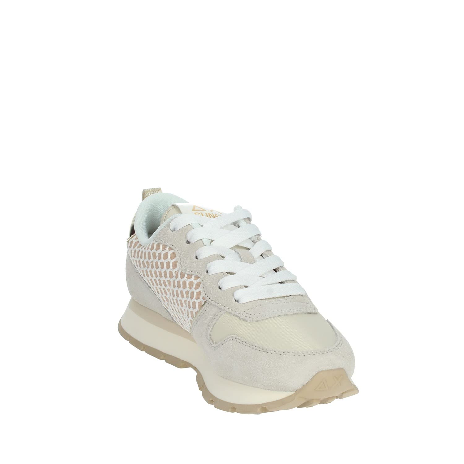 SUN68 Ally Big Mesh Sneaker Bianco da Donna Z32206-31