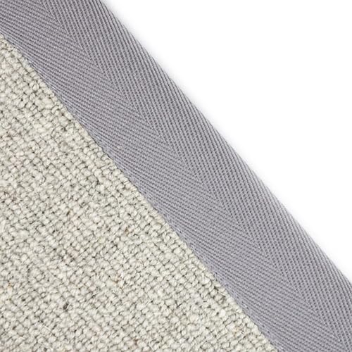 Herringbone Carpet Edge Binding Tape 120mm, Supplied by The Metre as One Continuous Length (Grey)