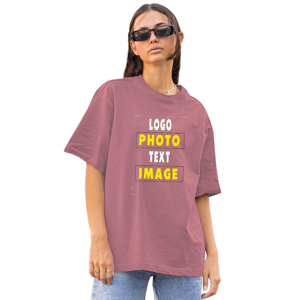 Khaos Customized Oversized Tshirt for Women Personalised Custom Print T Shirt