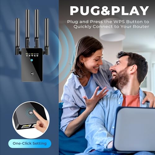 image for Techtex 2026 Best WiFi Extender Signal Booster - 6X Faster Internet Ex